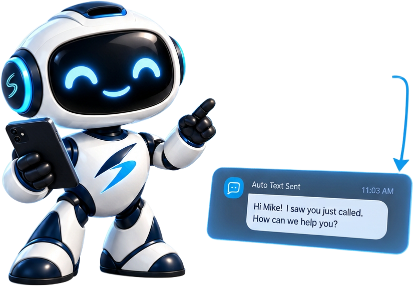 Dash sending an automatic text-back